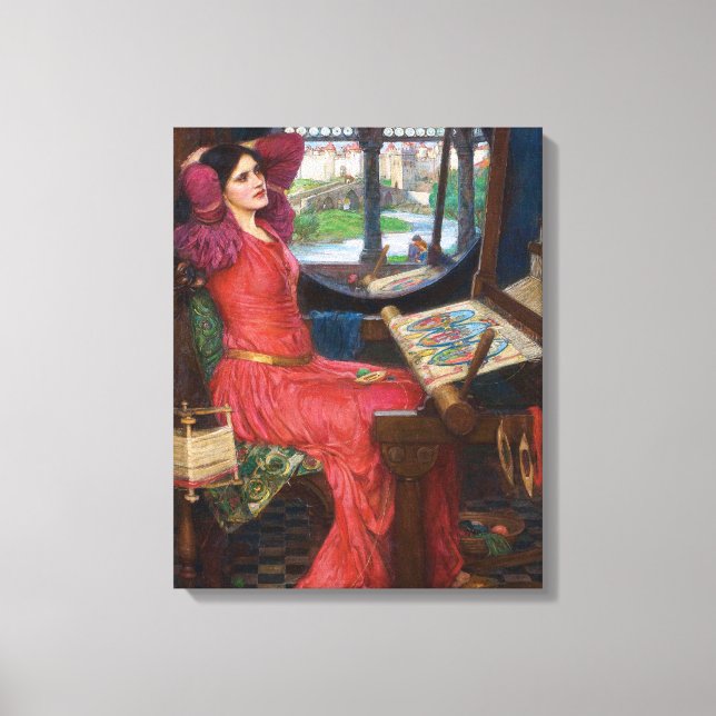 Toile Dame de Shallot par John William Waterhouse (Recto)