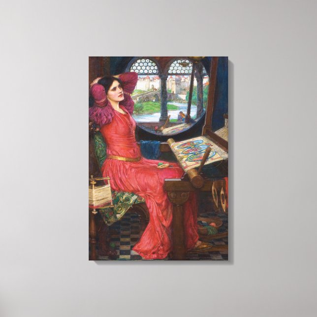 Toile Dame de Shallot par John William Waterhouse (Recto)