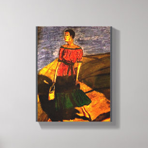 TOILE DAME SUR IMPRIMER DECKCANVAS