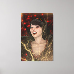 Toile Dame Vampire