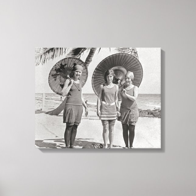 Toile Dames à la plage, 1920 (Recto)