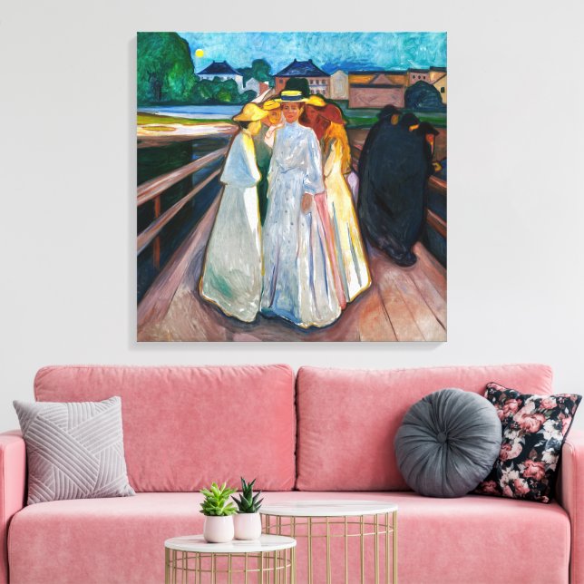 Toile Dames sur le pont | Edvard Munch | (Insitu(Salon))
