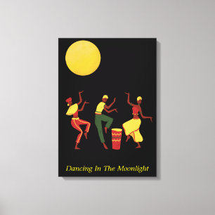 Toile Dancing In the Moonlight - texte modifiable