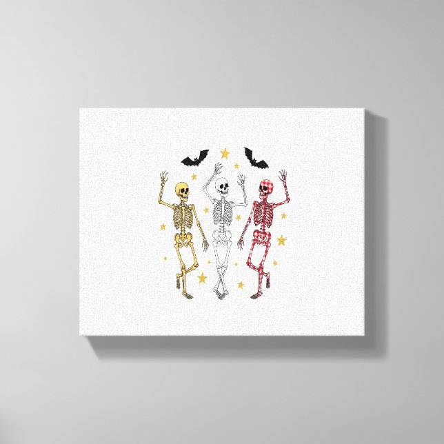 Toile Dancing Skeleton Halloween (Recto)
