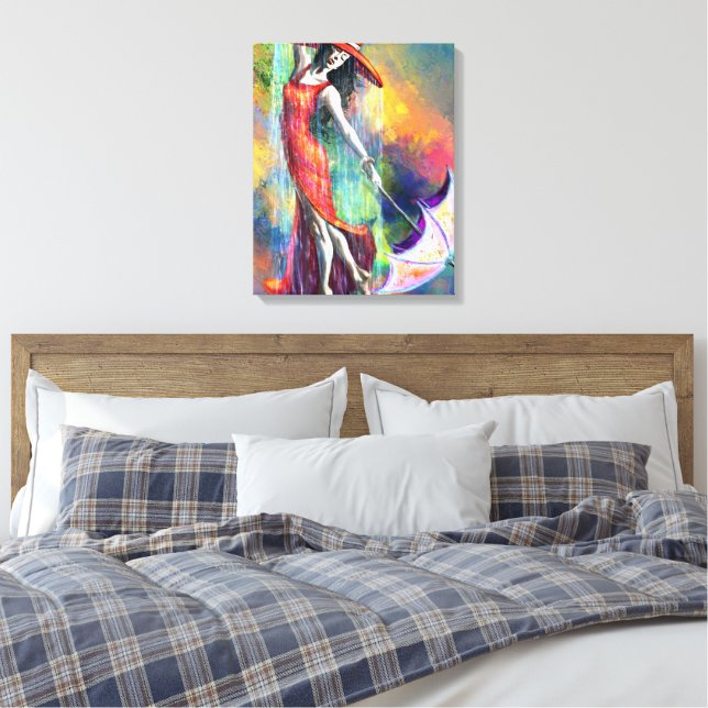 Toile Dancing Woman with Umrella Canvas Imprimer (Insitu(Chambre))