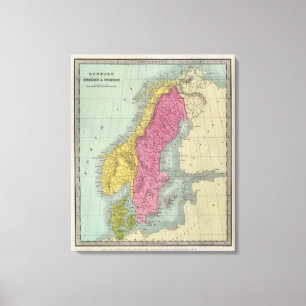 Toile Danemark Suède et Norvège