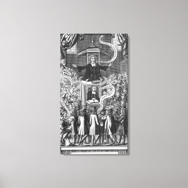 Toile Daniel Burgess, illustration de "Portraits" (Recto)