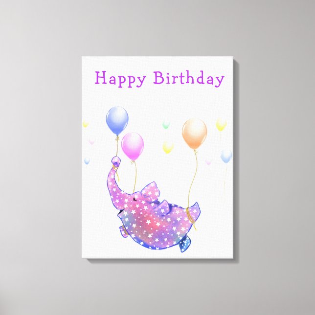 Toile d'anniversaire Imprimer Cadeau amusant Volan (Recto)