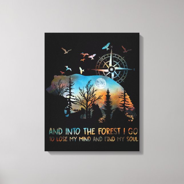 Toile Dans La Forêt Je Vais Perdre Mon Esprit (Recto)