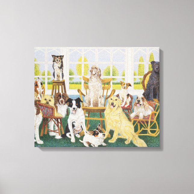 Toile Dans la maison des chiens (Recto)