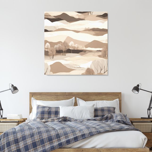 Toile Dans le paysage de la crème L'art de l'IA (Insitu(Chambre))