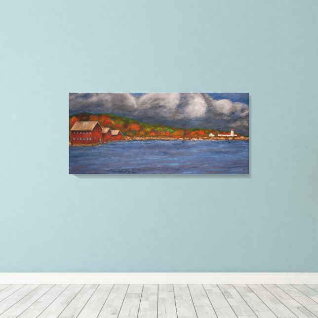 Toile Dans le port (Insitu (Plancher de Bois))