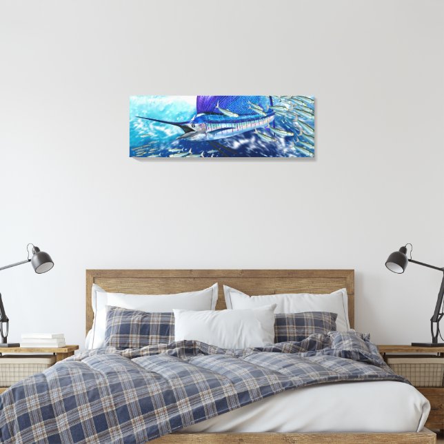 Toile Dans le Wash, Sailfish chasse l'école. (Insitu(Chambre))