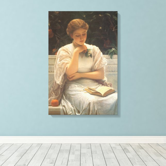 Toile Dans l'orangerie par Charles Edward Perugini (Insitu (Plancher de Bois))