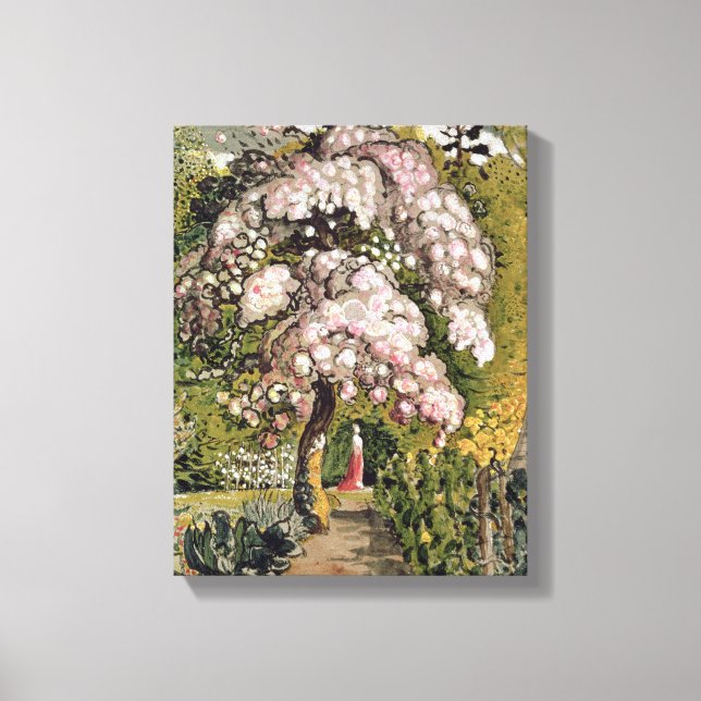 Toile Dans un jardin de Shoreham (w/c) (Recto)