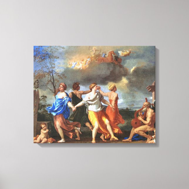 Toile Danse à la musique du temps (par Nicholas Poussin) (Recto)