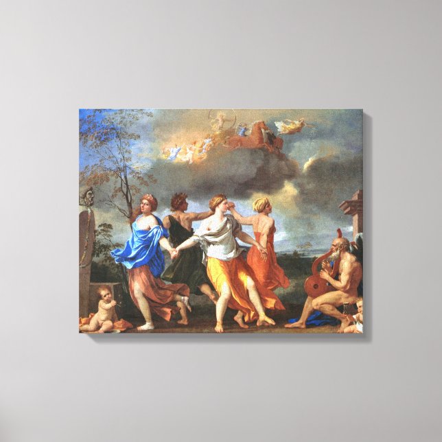 Toile Danse à la musique du temps (par Nicholas Poussin) (Recto)