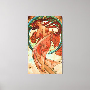 Toile Danse Alphonse Mucha Art Nouveau
