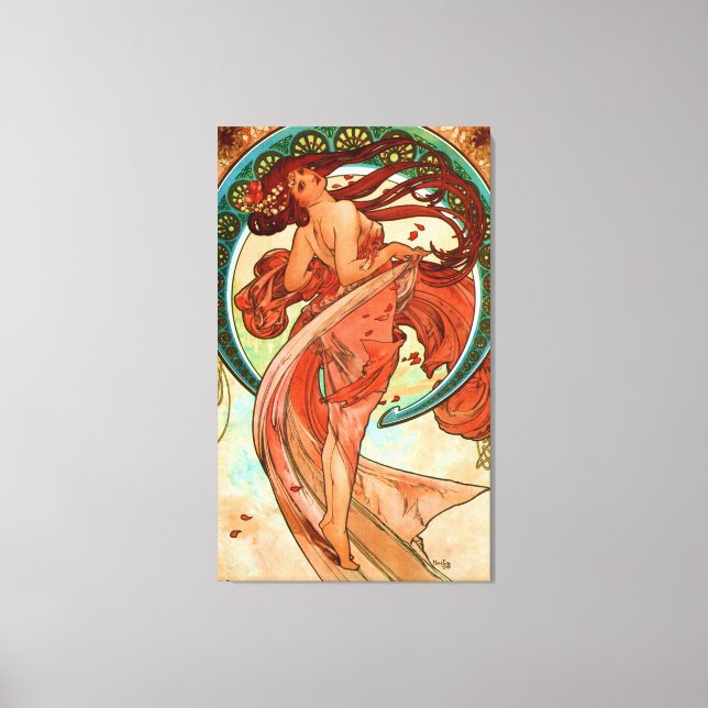 Toile Danse Alphonse Mucha Art Nouveau (Recto)