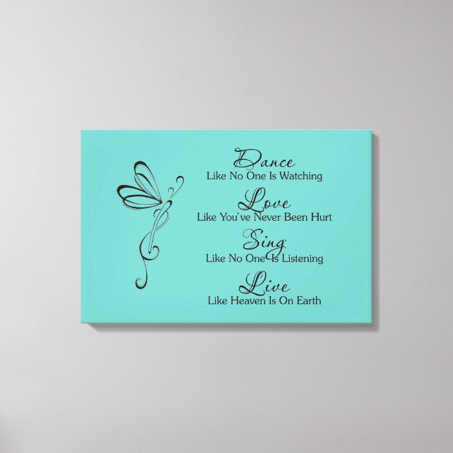 Toile Danse, Amour, Chanter, Vivre (Recto)