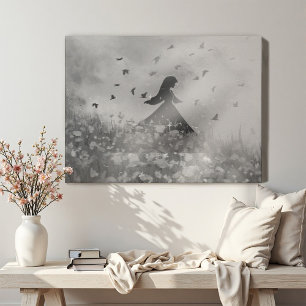 Toile Danse avec les oiseaux II