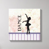 Danse - Ballerina Silhouette Arrière - plan Vintag