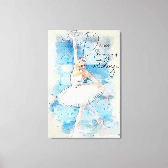 Toile Danse comme personne ne regarde (Recto)