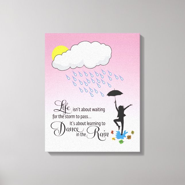 Toile Danse dans la pluie (Recto)