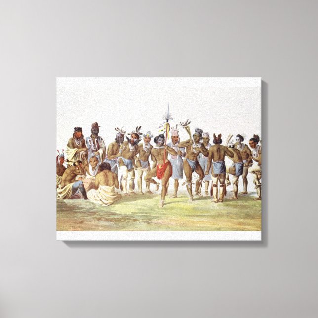 Toile Danse de guerre des Sauks et des Renards (Recto)