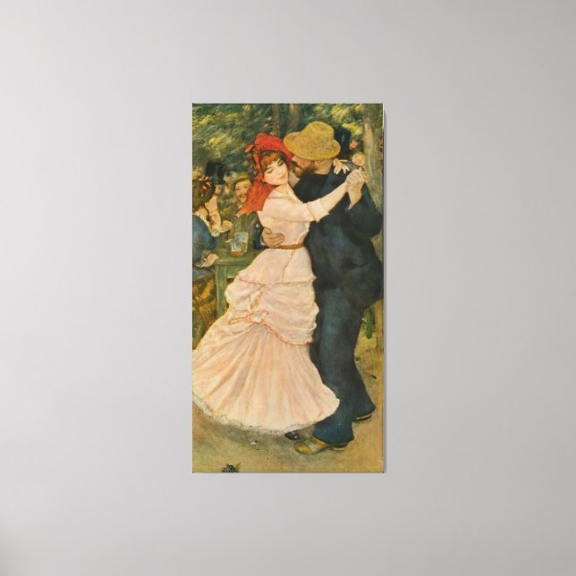 Toile Danse de Pierre-Auguste Renoir à Bougival (1883) (Recto)