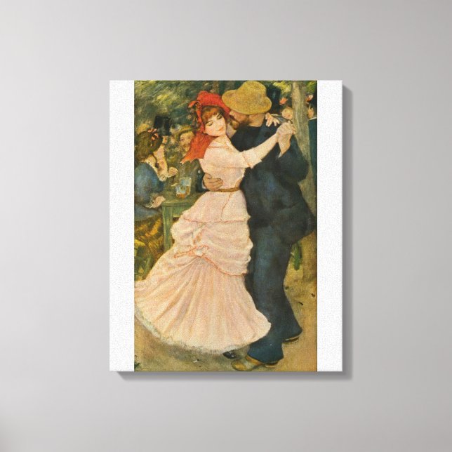 Toile Danse de Pierre-Auguste Renoir à Bougival (1883) (Recto)