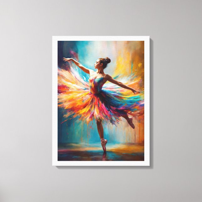 Toile Danse des peintures à débordement (Recto)