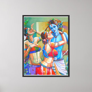 Toile Danse divine de Krishna Leela