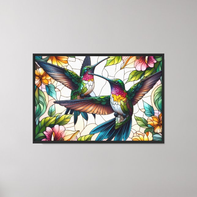 Toile Danse du colibri (Recto)