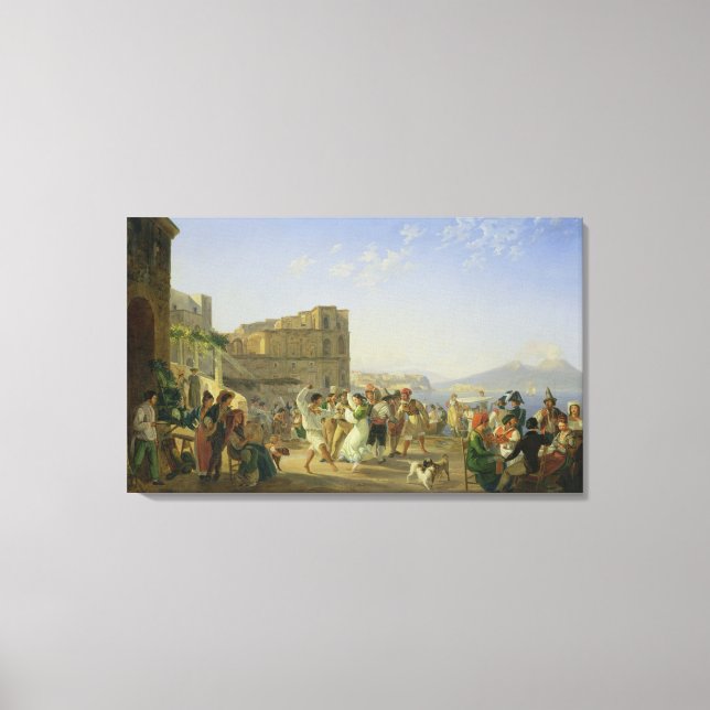 Toile Danse italienne, Naples, 1836 (Recto)