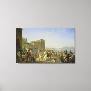 Toile Danse italienne, Naples, 1836