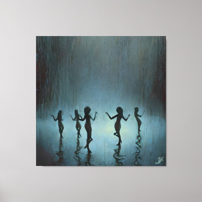 Toile Danse sous la pluie (Recto)