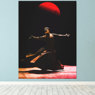 Toile Danse spirituelle soufie des derviches tourneurs A
