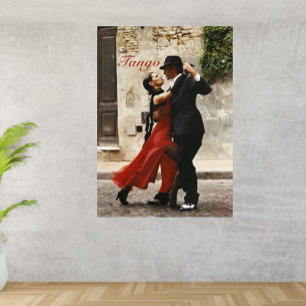 Toile Danse, Tango, Rouge, Noir, Danse Latine,