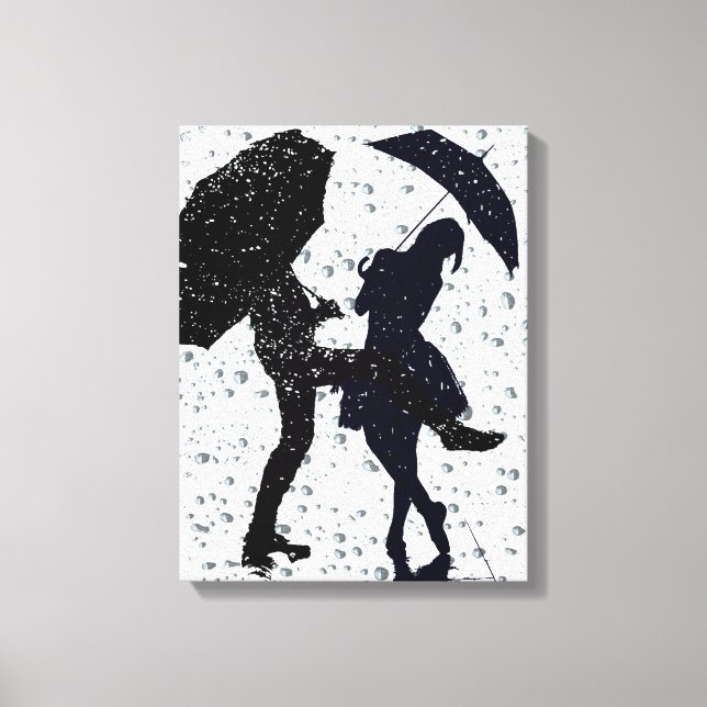 Toile Danser sous la pluie (Recto)