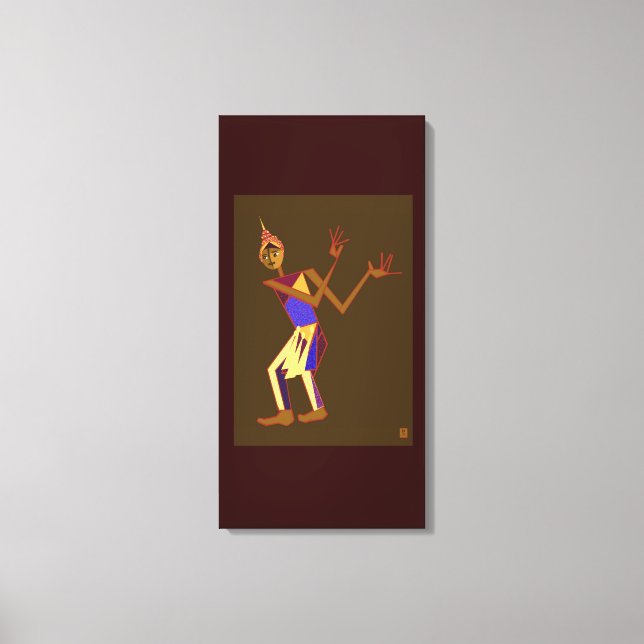 Toile Danseur thaïlandais - homme (Recto)