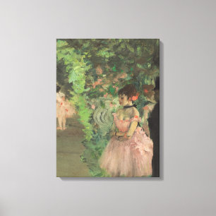 Toile Danseurs d'Edgar Degas à l'arrière plan,