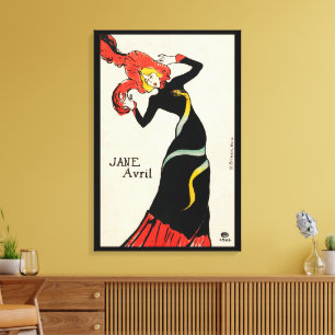 Toile Danseuse Art nouveau Jane Avril par Toulouse Lautr