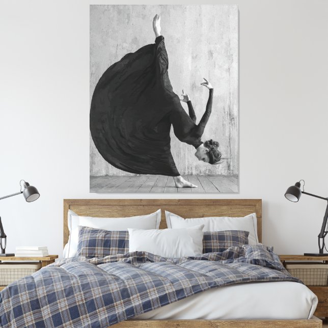 Toile Danseuse de ballet victorienne en mouvement (Insitu(Chambre))