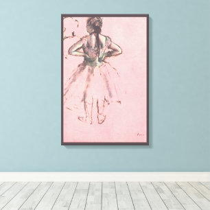 Toile Danseuse de dos, mains sur les hanches par Edgar D