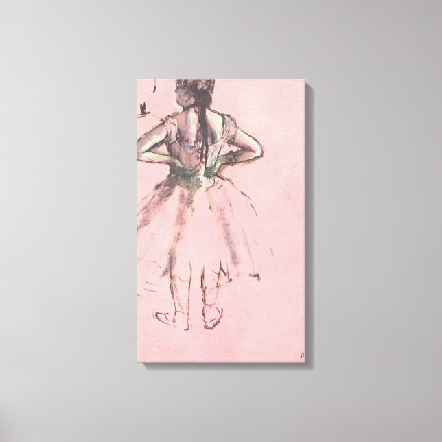 Toile Danseuse de dos, mains sur les hanches par Edgar D (Recto)