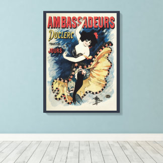 Toile Danseuse flamenca Art nouveau vintage, Ambassadeur