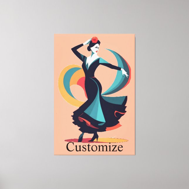Toile Danseuse flamenco Thunder_Cove (Recto)