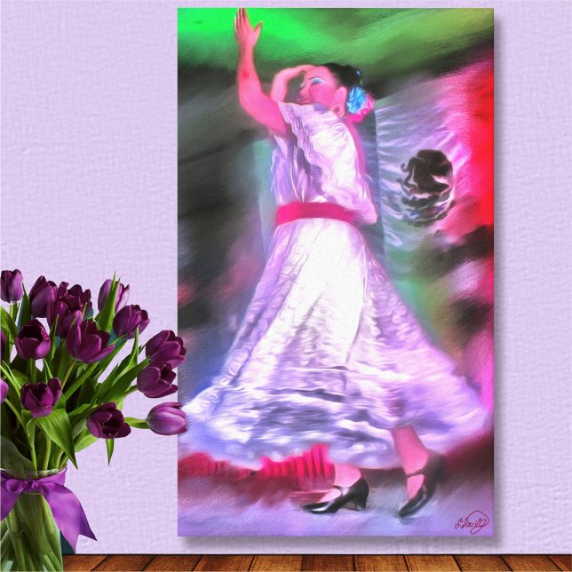 Toile Danseuse mexicaine 0175 Canvas Art Imprimer (Créateur téléchargé)