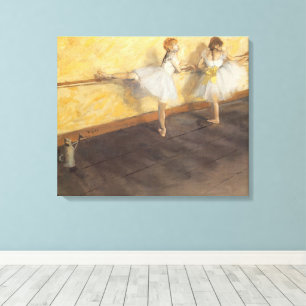 Toile Danseuses au bar par Edgar Degas, Ballet Vintage